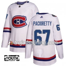 Montreal Canadiens tröja Max Pacioretty 67 Vit 2017-2018 Adidas Classic Authentic - NHL Tröjor Barn